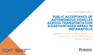 Public Acceptance of Autonomous Vehicles Across Transportation Disadvantaged Areas in Indianapolis