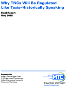 Why TNCs Will Be Regulated Like TaxisHistorically Speaking