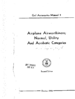 CAM 3 Airplane Airworthiness Normal Utility And Acrobatic Categories Second Edition 1956