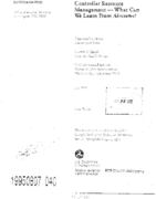 Controller Resource Management What Can We Learn from Aircrews