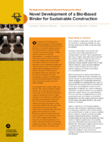 Novel Development of A BioBased Binder for Sustainable Construction  fact sheet