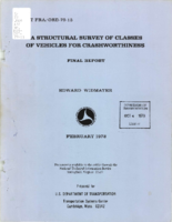 A Structural Survey of Classes of Vehicles for Crashworthiness