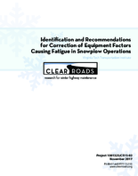 Identification and Recommendations for Correction of Equipment Factors Causing Fatigue in Snowplow Operations