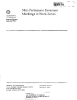 NonPermanent Pavement Markings in Work Zones