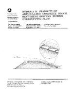 Hydraulic Stability of Articulatd Concrete Block Revetment Systems During Overtopping Flow