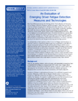 An Evaluation of Emerging Driver Fatigue Detection Measures and Technologies Tech Brief