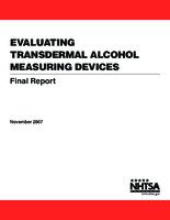 Evaluating Transdermal Alcohol Measuring Devices