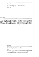 An Optimal Traffic Data Design for Using Continuous Monitoring Sites 1993