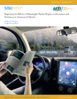 Exploring the Effects of Meaningful Tactile Display on Perception and Preference in Automated Vehicles