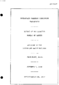 Interstate Commerce Commision Report of the Accident  Investigation Occuring on the BOSTON AND MAINE RAILROAD CHARLEMONT MA