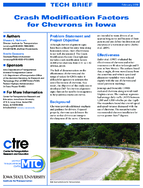 Crash Modification Factors for Chevrons in Iowa