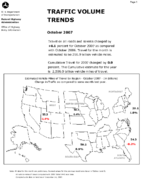 Traffic Volume Trends October 2007