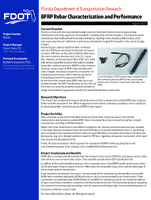 BFRP Rebar Characterization and Performance Summary