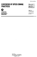 Synthesis of Speed Zoning Practices