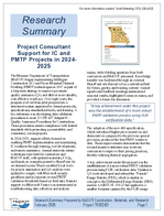 Project Consultant Support for IC and PMTP Projects in 20242025