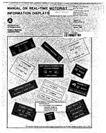 Manual on RealTime Motorist Information Displays