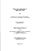 Summary of Traffic Control Guidelines for Major Incident Response Summary Report