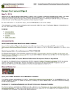 Human Environment Digest May 5 2016
