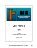 Infrastructure Management Information System User Manual