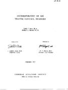 Anthropometry of air traffic control trainees