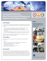 Intelligent Transportation Systems Joint Program Office ITS JPO within the Office of the Assistant Secretary for Research and Technology OSTR  fact sheet