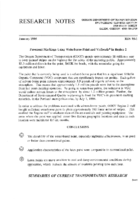 Research notes  pavement markings using waterborne paint and Visibeads in Region 2