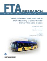 ZeroEmission Bus Evaluation Results King County Metro Battery Electric Buses