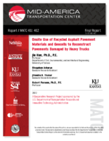 Onsite use of recycled asphalt pavement materials and geocells to reconstruct pavements damaged by heavy trucks