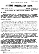 Investigation of Aircraft Accident NATIONAL AIRLINES MIAMI FLORIDA 19541112