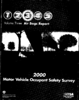 2000 Motor Vehicle Occupant Safety Survey Volume 3 Air Bags Report