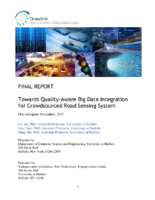 Towards QualityAware Big Data Integration for Crowdsourced Road Sensing System
