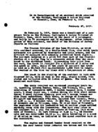 Interstate Commerce Commission Report of the Accident  Investigation Occurring on the CHICAGO BURLINGTON AND QUINCY RAILROAD CROMWELL IA