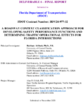 A Roadway Context Classification Approach for Developing Safety Performance Functions and Determining Traffic Operational Effects for Florida Intersections