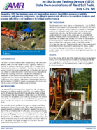 InSitu Scour Testing Device State Demonstrations of Field Soil Tests Bay City MI fact sheet