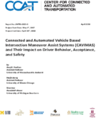 Connected and Automated Vehicle Based Intersection Maneuver Assist Systems CAVIMAS and Their Impact on Driver Behavior Acceptance and Safety