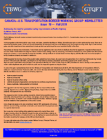 Canada  US Transportation Border Working Group Newsletter Issue 16  Fall 2016