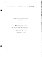Interstate Commerce Commision Report of the Accident  Investigation Occuring on the PENNSYLVANIA RAILROAD DERRY PA