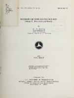 Passenger Car Spark Ignition Data Base  Volume 2 Discussion and Results