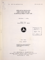 Steel Optimization and Substitution for 1980 Oldsmobile Omega XBody Car
