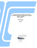 Application of titanium alloy bars for strengthening reinforced concrete bridge girders part a shear  final report