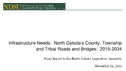 Infrastructure Needs North Dakotas County Township and Tribal Roads and Bridges 20152034