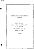Interstate Commerce Commision Report of the Accident  Investigation Occuring on the CHICAGO UNION STATION CHICAGO IL