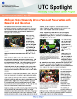 Michigan State University Drives Pavement Preservation with Research and Education