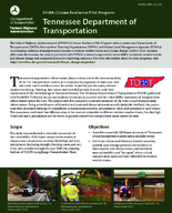 FHWA Climate Resilience Pilot Program Tennessee Department of Transportation