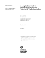 A Longitudinal Study of MeyersBriggs Personality Types in Air Traffic Controllers