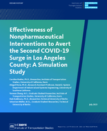 Effectiveness of Nonpharmaceutical Interventions to Avert the Second COVID19 Surge in Los Angeles County A Simulation Study