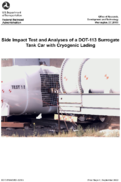 Side Impact Test and Analyses of a DOT113 Surrogate Tank Car with Cryogenic Lading