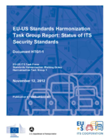 EUUS standards harmonization task group report  status of ITS security standards