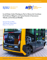Local Climate Action Planning as a Tool to Harness the Greenhouse Gas Emissions Mitigation and Equity Potential of Autonomous Vehicles and OnDemand Mobility