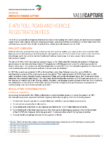 E470 Toll Road and Vehicle Registration Fees